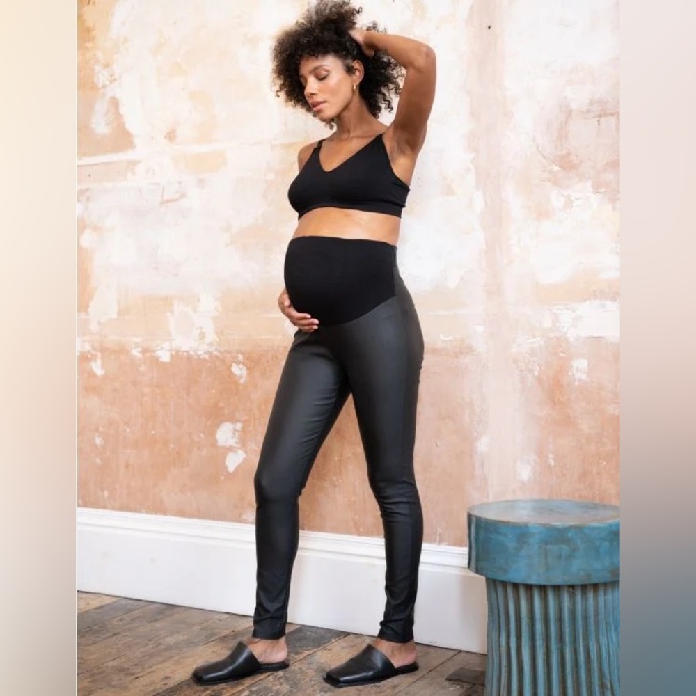 Seraphine Lexa Matt Coated Maternity Leggings